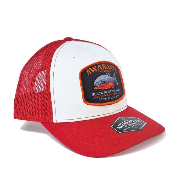 PIRAÑA 112 WHITE/RED TRUCKER