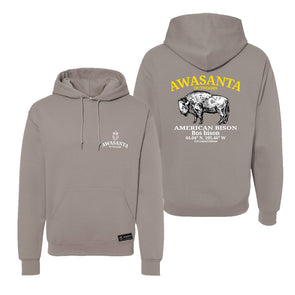 BISON GRAY HOODIE