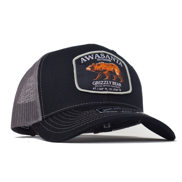 GRIZZLY 112 BLACK/GRAY TRUCKER