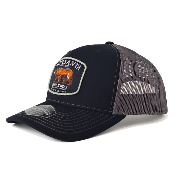 GRIZZLY 112 BLACK/GRAY TRUCKER