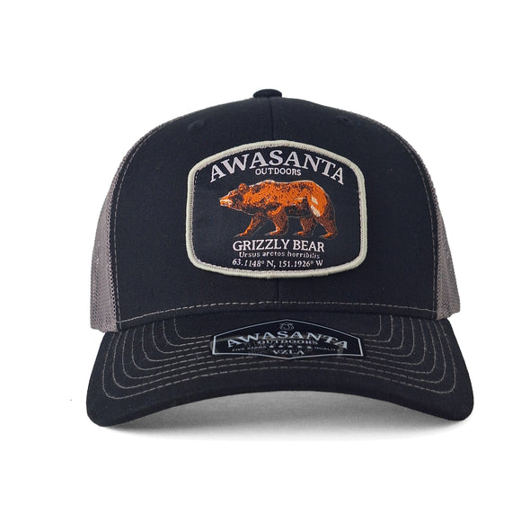 GRIZZLY 112 BLACK/GRAY TRUCKER