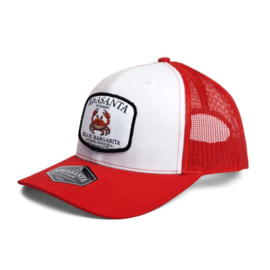 MARGARITA 112 WHITE/RED TRUCKER